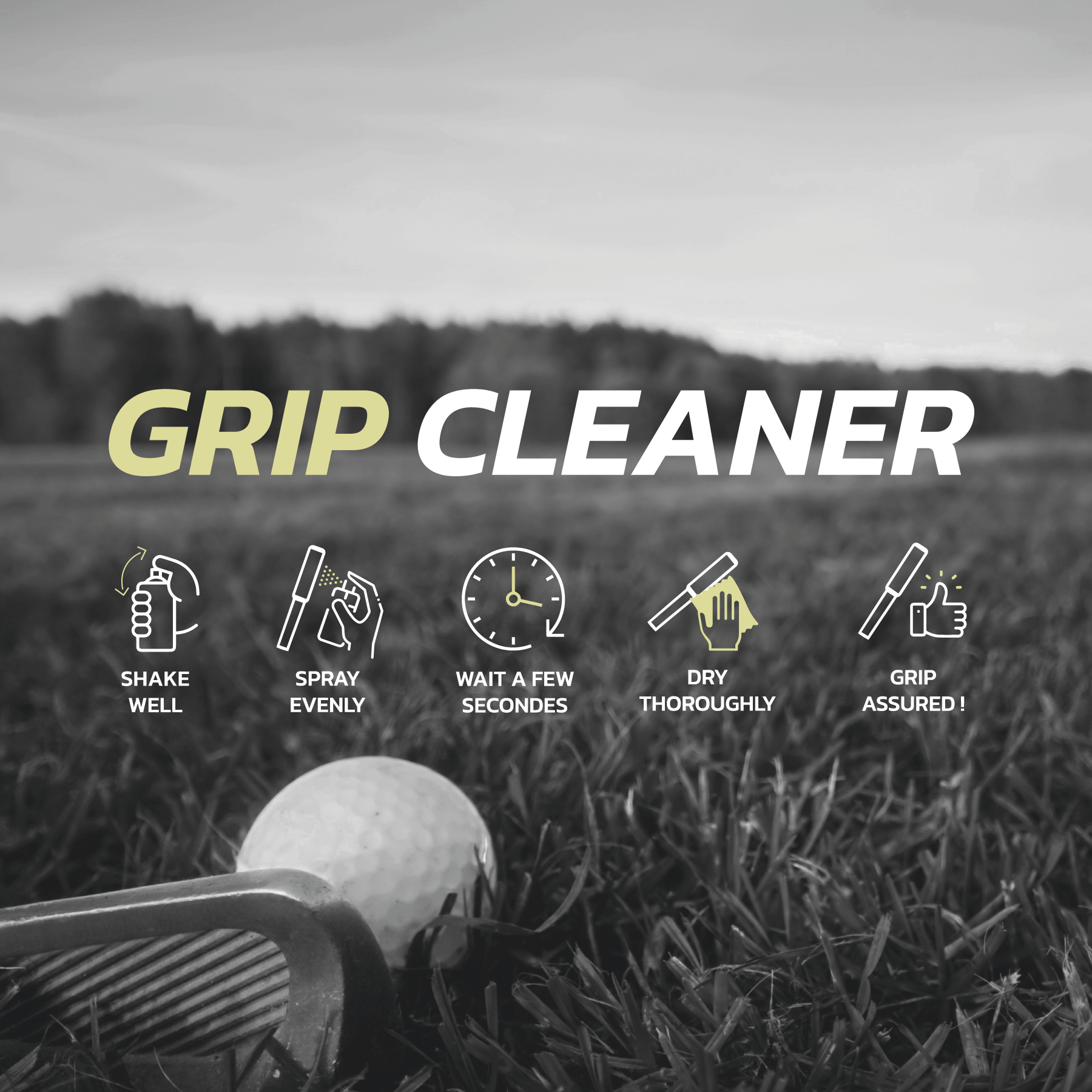 Golfxpress grip cleaner, display